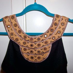 Free People Black/Brown Dress